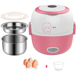 110V 220V MINI Rice Cooker Thermal Heating Electric Lunch Box Portable Food Steamer Cooking Container Meal Lunch Box Easy Usage