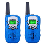 2Pcs Baofeng BF-T3 UHF462-467MHz 8 Channel Portable Two-Way 10 Call Tones Radio Transceiver for Kids Kid Walkie Talkie