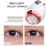 Mini Vibration Eye Face Massage Skin Tightening Lifting Machine Microcurrent Red Light Therapy Beauty Anti aging Remove Wrinkle