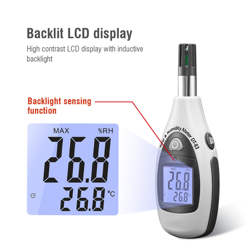 DT-83 Industrial Portable Digital Micro Thermometer/hygrometer/thermom ...