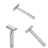 Shaver Double-Edged Safety Traditional Wet Shaver Stainless Steel Chrome Hair Removal Tool