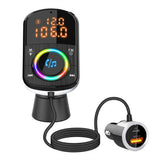 Car Bluetooth 5.0 FM Transmitter Handsfree Call BT MP3 Music Player With 18W USB Charger QC3.0 Fast Charger Loseless Sound