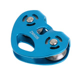 30KN Zip Line Cable Trolley Climbing Hauling Zipline Fast Speed Dual Pulley Zipline Dual Pulley For 13mm Diameter Rope or smalle