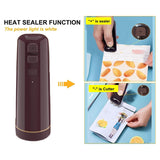 Handheld Vacuum Sealer, Portable Electric Vacuum Sealer Pump For Vacuum Storage Bags, With 2 Zipper Vacuum Bags