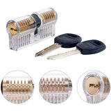 Practice Lock Set,7 Transparent Locks Clear Cylinder Lock With Keys Pro Locksmiths