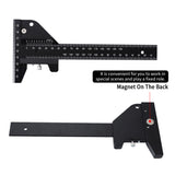 Woodworking Scriber Vernier Caliper Aluminum Alloy DIY Tool Home T Shaped Ruler Removable Professional Rustproof Marking