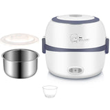 110V 220V MINI Rice Cooker Thermal Heating Electric Lunch Box Portable Food Steamer Cooking Container Meal Lunch Box Easy Usage