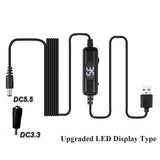 LED Display Electric Nail Drill Power Cord USB Charger Power Line For  Nail Drill Machine 5.5 Adjustable Speed Forward Reverse