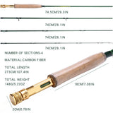 Sougayilang 2.7m Fly Fishing Rod and 5/6 Fly Fishing Reel Combos Fishing Pole Fish Line Bag Lure Flies Backing Line Full Set