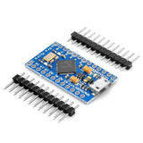 5PCS Pro Mini ATmega32U4 5V/16MHz Module Board with 2 Row Pin Header for Arduino Leonardo
