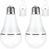 Multifunctional Rechargeable 12W Emergency LED Light Bulbs Bright Outdoor Hanging Lamp Lights for Power Outage Camping Garden