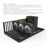 Mining Frame Mining ETH Motherboard Bracket Thickened Bitcoin Mining Rig Case Support ITX/ Mini ATX for 8 GPU