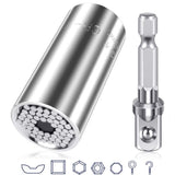 Universal Torque Wrench  Magic Spanner Grip Multi Function Universal Ratchet Socket 7-19mm Power Drill Adapter Hand Tools
