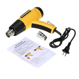 High Quality Electric hot air gun Digital Temperature-controlled heat gun Adjustable Tools Set with Nozzle 1500W AC110V LODESTAR