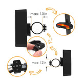 Smart Wireless Remote Control Steering Brake Tail Light USB Rechargeable Bicycle Indicator Mountain Bike Light