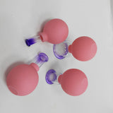 1 Boxed of 4pcs Vacuum Cupping Cups Portable Back Body Massager Suction Vacuum Can for Men Women (Blue)