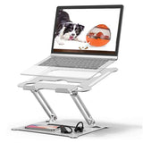 Laptop Stand Height Adjustable Aluminum Laptop Riser Holder Portable Ergonomic Notebook Mount Up to 17'' for MacBook Air Pro