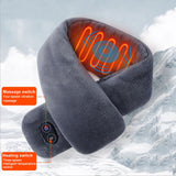 USB Electric Heated Scarf Waterproof Massage Heated Neck Wrap with Three-speed Intelligent Temperature Control Warming Scarf