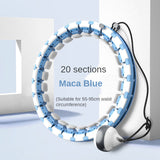 24 Adjustable Body Abdomen Waist Smart Sports Circle Hulla Hop Abdomen Fitness Massage Sports Hoop Weight Hoop Home Fitness