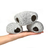 Aquarium Rock Cave Fish Tank Pond Hideaway for Shrimp Cichlid Hiding Breeding Spawning Hideout Decor Ornament