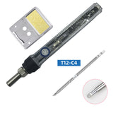 75W high-power quick-heat T12 soldering iron digital display soldering iron supports DC12V-24V use T12 soldering iron tip