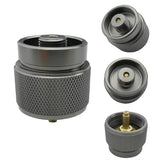 Manp Propane Gas Tank Converter Outdoor Camping Stove Adapter Small Gas Tank Conversion Head Adapter With Self-closing Function
