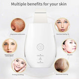Ultrasonic Facial Skin Scrubber Skin Spatula Blackhead Remover Facial Scrubber Shovel Clean Cavitation Peeling Facial Lifting