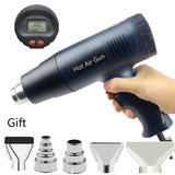 2000W 220~240V EU Plug Digital Display Electric Industrial Grade Heat Hot Air Gun Hair Dryer Automobile Film Tool