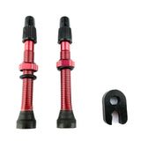 VODOOL 1 Pair Stem Presta Valve 60mm Aluminum Alloy Anti-resistance Repairing Elements for Road MTB Bike Tubeless Tire Tyre