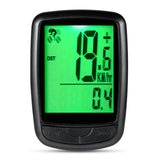 Wireless Bike Computer Bicycle Speedometer Waterproof Cycling Computer w Speed Sensor LED Backlight Auto Wake-up cyclocomputer