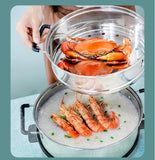220V Multi Cooker Household Electric Cooking Pot Hot Pot Portable Electric Boiling Pot Electric Wok