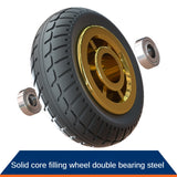 1 Pc 4 Inch Rubber Medium Caster Gold-Plated /Humvee/ TPR Silent Wheel Universal Trolley Industrial Trailer Single