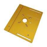 Aluminium Router Table Insert Plate w/ Miter Gauge Guide and Profile Fence Sliding Brackets for Woodworking Benches Table Saw