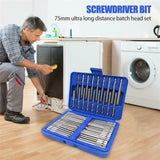 50Pcs 75mm Long Screwdriver Bits Set Bit Holder Various Shapes Electric Screwdriver Drill Bits Kit With Storage Box
