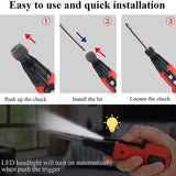 Cordless Screwdriver 3.6V 900MAh Li-Ion Battery USB Charging Portable Power Screwdriver with LED Work Light