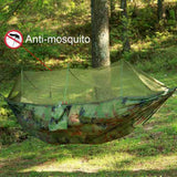 Camping Hammock,Portable Travel Hammock Double Camping Hammock with Mosquito Net and Rain Fly for Backpacking,Travel,Etc
