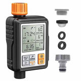 Automatic Programmable Digital Water Timer 3" Large Screen IP65 Waterproof For Garden Lawn Watering System Irrigation Timer