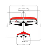 Radiolink A560 560mm Wingspan 3D Poly Fixed Wing FPV Flying 2.4G 8CH RC Plane Aircraft Drone Plane 2km T8S 8CH Remote Controller