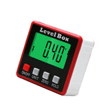 Digital Protractor Inclinometer 360° Level Angle Gauge Angle Finder Level Box with Magnet Rotatable Backlit Display Data Hold