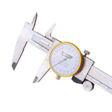 Deli Dial type vernier caliper 0-150 mm 0.01mm high precision industrial stainless steel shockproof metric measuring tool