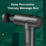 USB Handheld Percussion Massage Gun Deep Percussive Therapy High Power Fascia Massage Gun Muscle Massager 6 Adjustable Speeds