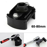 Adjustable 60mm-80mm 2 Jaws Oil Filter Wrench Fuel Filter Remover Removal Tool With Zigzag Design Car Accessories