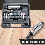 16Pcs/Set 1/4 Inch Car Air Compressor 90psi Grinder Machine Tirel Rotary Stone Tool Kit High-speed Polishing Pneumatic Tools