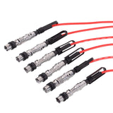 6Pcs Ignition Cable Spark Wire Cord 1J0998031 Fit for VW GOLF III Corrado VR6 2.8 2.9 with Pull Rod