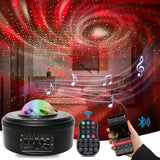 10 Planet Galaxy Starry Sky Projector Lights Bluetooth Speaker Rotating Night Light LED RGB Star Lamp Christmas New Year Gift