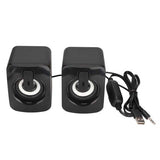 Mini Computer Speaker Stereo Clear Bass Less Distortion USB Powered Wired Small Speaker for Desktop Tablet PC Laptop