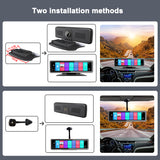 Dash Cam 4G Android 9.0 Car DVR 12" Full Touch 360 Panoramic Camera Rear View Mirror 4CHs WiFi ADAS GPS Navigation Bluetooth