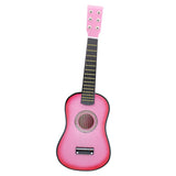 Mini 23 inch 6 Strings Acoustic Guitar with Pick Plectrum Musical Instrument Music Lovers