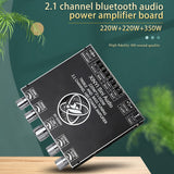 2.1-Channel TPA3251 Bluetooth Digital Amplifier Module High And Low Tone Subwoofer,220Wx2+350W Amplifier Board XY-S350H