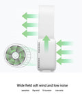 Desktop Bladeless Small typhoon fan Air cooler Portable rechargeable breeze Silent fan with touch control LED light Air Purifier